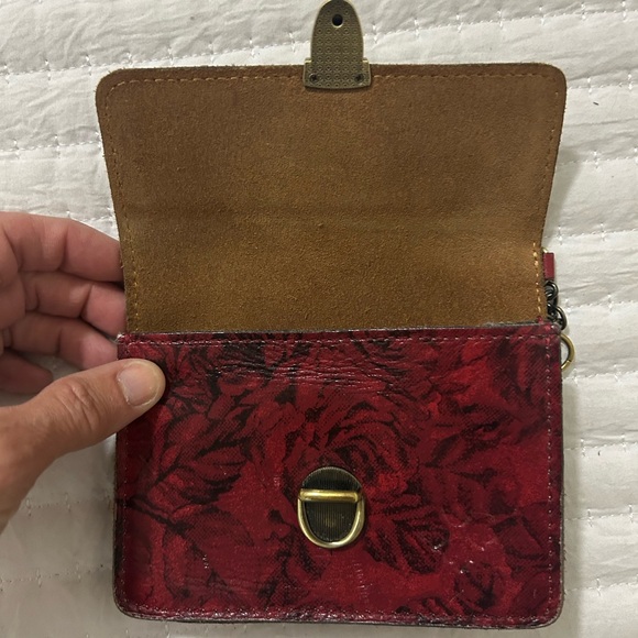 Burgundy Leather Wallet/Card Holder by Patricia Nash - Picture 4 of 6